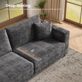 thumbnail image 5 of COPIAE 86 Inch Sofa with Extra Deep Seats Oversize,2 Seater Sofa for Living Room, Modern Couch and Sofa, Comfy Armrests and Seats and Backrests, Easy Installation,Chenille Fabric Gray, 5 of 13