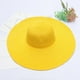 thumbnail image 3 of ¡Rebajas! Sombrero Fdelink para el sol, con protección UV, para verano, para mujer, ancho, de paja, para playa, para niña, plegable, amarillo., 3 of 3