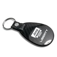 thumbnail image 2 of Jeep Liberty Real Black Carbon Fiber with Leather Strap Large Tear Drop Key Chain, 2 of 5