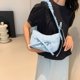 thumbnail image 5 of Bolso informal para mujer bolso de mano con lazo de Color sólido bolso de ocio para mujer bolso al aire libre, 5 of 9