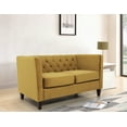 thumbnail image 5 of Uspridefurniture Lisette Velvet 2Pcs Living Room Set,Yellow, 5 of 5