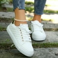 thumbnail image 5 of Mostsola Shoes for Women Lace up Tennis Shoes Non-Slip Comfortable Casual Walking Sneakers, 5 of 7