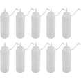 thumbnail image 1 of 10 Botellas Exprimidoras de Condimentos, Dispensador de Condimentos de Plástico de 240 Ml, Botellas de Condimentos Exprimibles con Tapas para Salsa, Aceite, Crema, Vinagre, (WHITE), 1 of 4