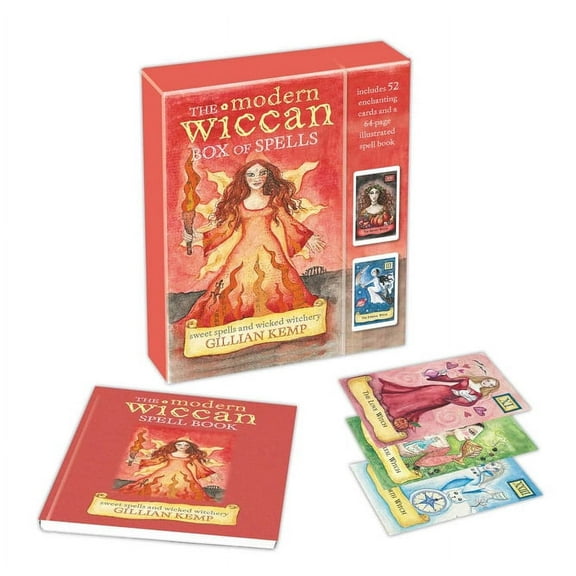 The Modern Wiccan Box of Spells: Includes 52 Enchanting Cards and a 64-Page Illustrated Spell Book, (Paperback)
