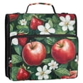 thumbnail image 5 of FORMRS Zipper Binder with Shoulder Strap 2-inch Ring 500 Sheet Capacity File Bag, Red Apple Pattern, 5 of 5