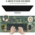 thumbnail image 4 of Anime Cute Frog Desk Mat,Large Desk Pad Mat,XXL Desk Decor Mouse Pad,Large Mouse Pad for Desk Rubber Base Mousepad with Stitched Edges,Women Keyboard Mat Computer Desk Pad for Work,Office,Home, 4 of 6