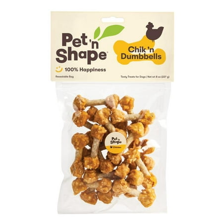 UPC: 0032657104084 | Pet n Shape Chik n Rice Dumbbells Dog Treats – 8 Ounce