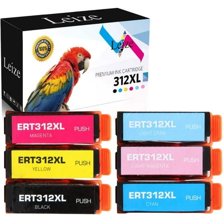 Remanufactured Ink Cartridges Replacement for Epson T312XL T312 6-Pack (T312XL120 T312XL220 T312XL320 T312XL420 T312XL520 T312XL620) for Expression Photo XP-8500 XP-8700 Printer (BK/C/M/Y/LC/LM) Ink Cartridges Details Page Yield : Black cartridge 500 pages Cyan cartridge 830 pages Magenta cartridge 830 pages Yellow cartridge 830 pages Light Cyan cartridge 830 pages Light Magent cartridge 830 pages Applicable Printer Models: *Tips: Please confirm your printer model# Epson Expression XP-8500 Package Contents : 1 x Black Ink Cartridge  1 x Cyan Ink Cartridge  1 x Magenta Ink Cartridge  1 x Yellow Ink Cartridge  1 x Light Magenta Ink Cartridge  1 x Light Cyan Ink Cartridge Question & Answer Q: Dose the compatible ink maybe damage my printer? A: NO  all of JIUJIANG products are made of quality raw materials to make sure that they are harmless to your machine  please ensure using. Q: How long will the ink last? A: It depends on your using frequency and printing contents  there was no formulaic answer to that question. We can guaran tee that it can print the some pages at 5% coverage (Letter A4)  as OEM. Compatible Brand Epson Epson Epson Epson Epson Combo 1 x Black  1 x Cyan  1 x Magenta  1 x Yellow  1 x Light Cyan  1 x Light Magenta 2 x Black  1 x Cyan  1 x Magenta  1 x Yellow 1 x Black  1 x Photo Black  1 x Cyan  1 x Magenta  1 x Yellow 2 x Black  1 x Cyan  1 x Magenta  1 x Yellow 2 x Black  1 x Cyan  1 x Magenta  1 x Yellow Page Yield Black 500 Pages & Color 830 Pages Black 500 Pages & Color 450 Pages Black 550 Pages & Photo Black 800 Page & Color 650 Pages Black 1100 Pages & Color 1100 Pages Black 900 Pages & Color 1900 Pages Compatible Printer XP-8500 WF-2750 WF-2760 WF-2650 WF-2630 WF-2660 XP-420 XP-320 XP-6000 XP-6100 WF-7210 WF-7710 WF-7720 WF-3640 WF-3620 WF-7610 WF-7620 WF-4720 WF-4730 WF-4734 WF-4740 EC-4020 EC-4030 EC-4040