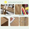 thumbnail image 6 of MAT EXPERT Toy Storage Organizer, 5-Section Display Shelf Cabinet for Organizing Books & Toys, 2-Tier Open Wooden Daycare Kids Bookshelf for Classroom, Playroom, Nursery & Kindergarten (Natural), 6 of 16