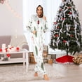 thumbnail image 5 of 1 Piece Adult Onesie Pajamas Cozy & Loose-Fit Sleepsuit Loungewear with Pockets Red Star and Candy X-Small, 5 of 7