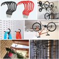 thumbnail image 2 of miduoudo-Garage Storage J Screw Hooks6 Pack Heavy Duty Rubber Coated Extra-Large Bike Storage Hook Rack Stands Accessories Screw in Hook for Hanging Garage Ceiling Wall Bicycle Storage, Utility Tool, 2 of 4