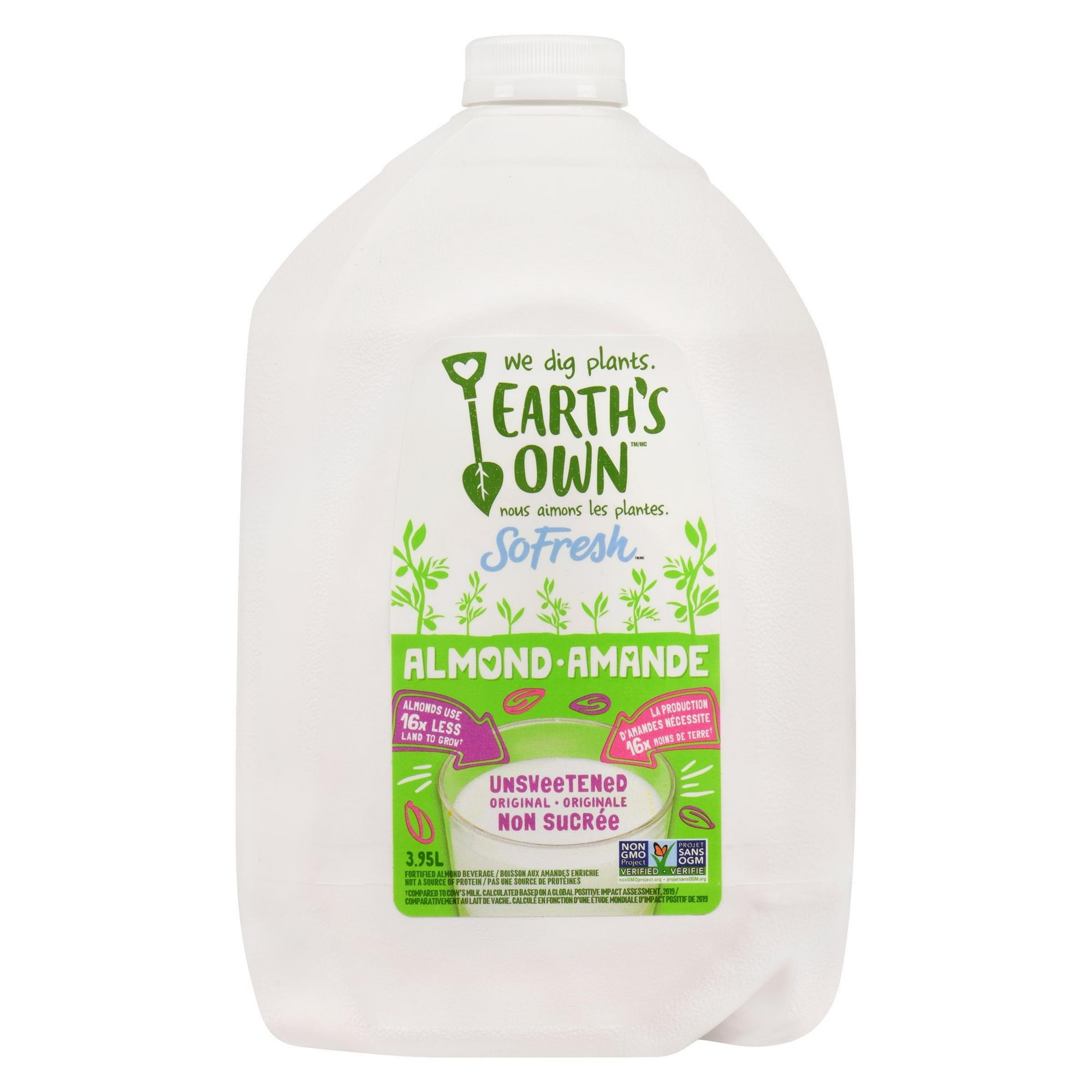 Earth's Own Almond Unsweetened 3.95L