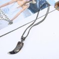 thumbnail image 2 of Resin Horn Pendant Men'S Necklace - Resin Horn Pendant Wax Line Necklace - Resin Horn Pendant Vintage Necklace, 2 of 2