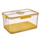 thumbnail image 1 of Caja de pan hermética for encimera de cocina, contenedor de almacenamiento con dial de tiempo y tapa, recipiente for pan sin BPA, 1 of 6