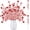20PCS Red Candy+Bell, variant on 10 Pcs Christmas Curly Red White Picks, Christmas Tree Pick Candy Cane Decorations, Christmas Tree Candy Shape Ornaments for Home Vase Wreath DIY Craft Xmas Tree Topper