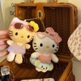 thumbnail image 4 of Sanrio Hello Kitty llavero kawaii peluche mochila colgante anime hawaiano playa serie joyería decoración muñeca niños juguetes regalos, 4 of 5