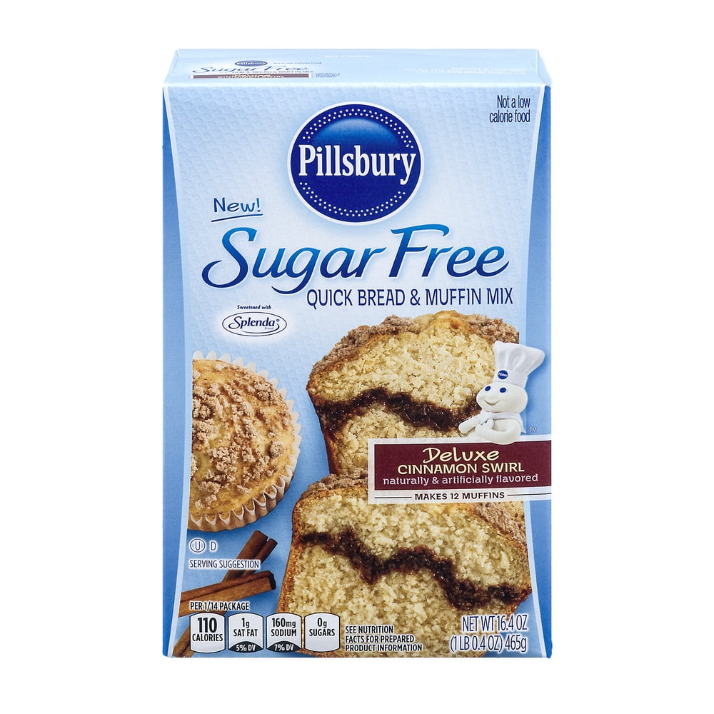 Pillsbury Sugar Free Quick Bread & Muffin Mix Deluxe Cinnamon Swirl, 16.4 OZ by The J.M. Smucker Company