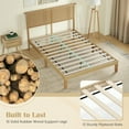 thumbnail image 3 of Resenkos Platform Bed Frame, Bedroom Bed Frame,Twin/Full/Queen Size Bed Frame with Rattan Headboard-Full Size, 3 of 10