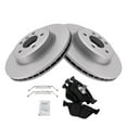 thumbnail image 2 of TRQ Brake Pad & Coated Rotor Front Semi-Metallic Kit w/Fluids for BMW X3 E83 BKA24395, 2 of 6