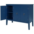 thumbnail image 5 of Bellemave Buffet Cabinet with Storage, 3 Door Sideboard with Adjustable Shelves, Wooden Console Table Cabinets, Coffee Bar Cabinet for Kitchen, Dining Room, Living Room, Entryway (Navy Blue), 5 of 13