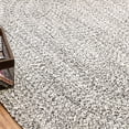thumbnail image 3 of Super Area Rugs Farmhouse Braided Rug Soft Cotton Kitchen Reversible Carpet, Black & White, 5' X 7' Oval, 3 of 5