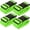 Green, variant on 4 Pack Adjustable Luggage Straps for Suitcases - Secure Lock Travel Belts, 40''-78'' Fit, Easy Luggage (Green)