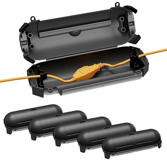 Funda de cable de extensión para exteriores iwillink, paquete de 6, impermeable