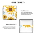 thumbnail image 5 of Gukieu Sunflowers Print Leather Tissue Box, PVC Waterproof Velcro Opening and Closing Square Tissue Box Holder, Suitable for Home and Office Decoration, 5 of 7