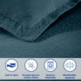 thumbnail image 2 of Superior Fleur De Lis Cotton Decorative Bedspread and Sham Set, Twin, Deep Sea, 2 of 10