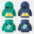 thumbnail image 3 of Tiijoy Toddler Boys Cute Zip Up Hoodie 3D Hooded Sweatshirt Kids Autumn Jacket, Sizes 2-3T, 3 of 3