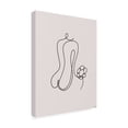 thumbnail image 4 of Canvas Wall Art - Line and Brush 'Female Form Fashion Line 6' Wall Art for Living Room, Bedroom, or Office Décor by Trademark Fine Art - 14 x 19 Inches, 4 of 4