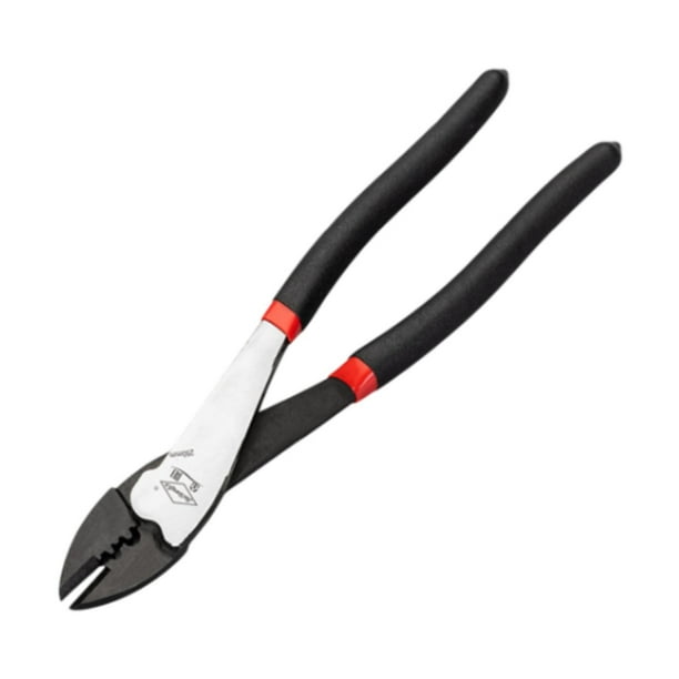 Alicates para electricistas, de 10", profesionales, multiusos, de acero, cómodos Negro