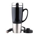 thumbnail image 1 of Taza de calefacción de coche Taza De Viaje Con Adaptador Automático Para Coche De Acero Inoxidable De 24 V, Taza Calefactora, 450 Ml, Negro Magideal Taza de calefacción de coche, 1 of 7