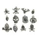 thumbnail image 5 of Colgante Con Piezas Para Joyas: Diseño De , Colgantes De Bricoje De Halloween Fabricación Macarena encantos del cráneo de plata del tíbet, 5 of 5