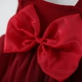 thumbnail image 4 of Moocorvic Baby Girl Flower Dress Summer Tulle Princess Wedding Birthday Party Dresses for Infant Girls 12-18 Months,Red, 4 of 9