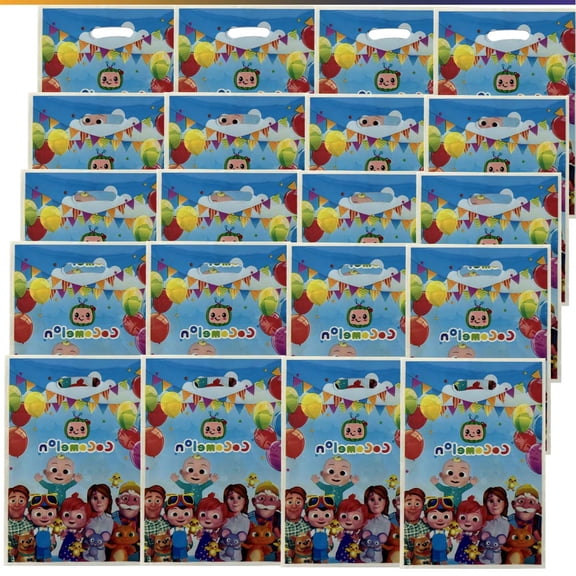 CocoBaby Candy Treat Bag Goodie Birthday Gift Bags Party Favors Handles Snack Supplies