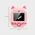thumbnail image 7 of For 1080P Kids Instant Print Camera Digital Camera For Kids Digital Video Camera Dual Lens 2.4 Inch IPS Screen Built In Battery With 32GB TF Card USB Card Reader Thermal Printing, 7 of 7