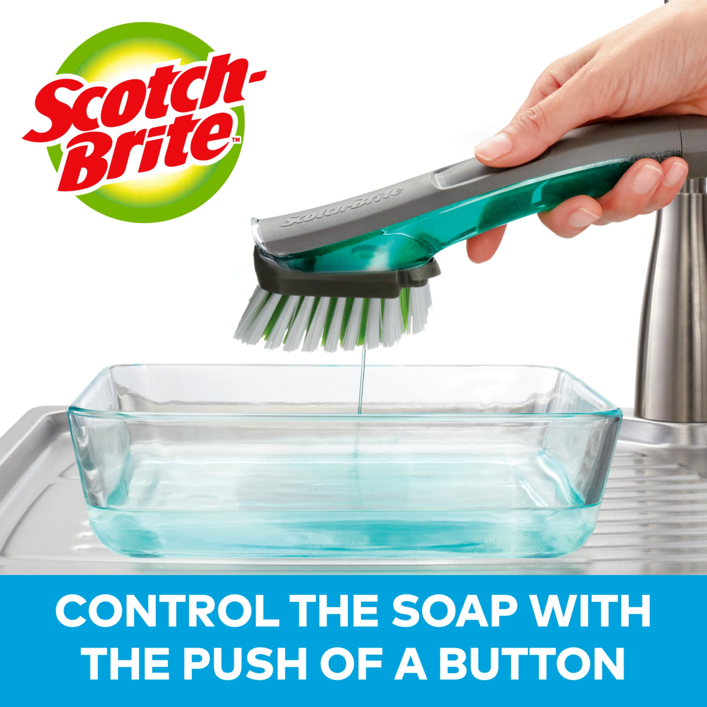 Scotch-Brite Soap Dispensing Brush Dishwand 750-4, 1 - Foods Co.