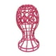 thumbnail image 3 of Soporte para pelucas con forma de corazón, portátil, estable y profesional para exhibición de sombreros y pelucas. Rosa, 3 of 9