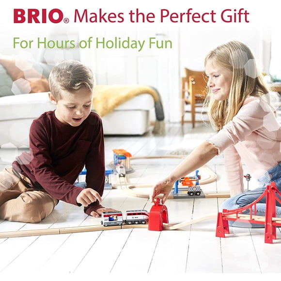 Brio World-33594 Motor de dos vías con baterías | Train Toy para niños de 3 años en adelante Brio Brio