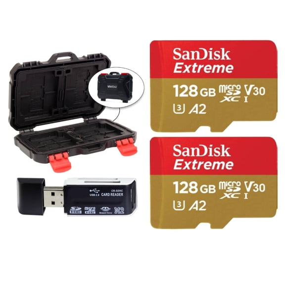 SanDisk 128GB Extreme UHS-I microSDXC Memory Card with SD Adapter