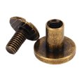 thumbnail image 4 of Fixations de Rivets en Cuivre à Tête Ronde, 200 Vis de Fixation Ensemble Vis de Fixation Kit Assorti Vis de Chicago à Haute Intensité, 4 of 5
