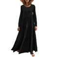 thumbnail image 2 of Liacowi Women Loose Long Dress Long Sleeve Swing Dress Spring Autumn Beach Dress, 2 of 5