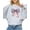 Gray Sweatshirt, variant on USA Bow Sweatshirt for Women Teens & Kids Trendy 4th of July Crewneck White Sweatshirt Adult Medium