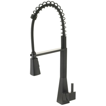 Olympia Faucets K-5070 I3 1.5 GPM Single Hole Pre-Rinse Kitchen Faucet - Black