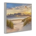 thumbnail image 3 of Stupell Industries Serene Beach Between Dunes Landscape & Nature Photography Gray Framed Art Print Wall Art, 20 x 16, 3 of 8