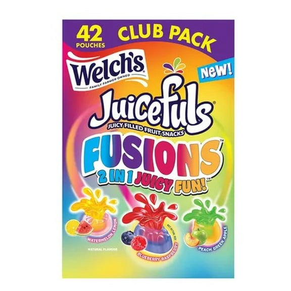 Welch's Juicefuls Fusion fruit snacks 42 CT/.8 OZ (2.1 LBS)