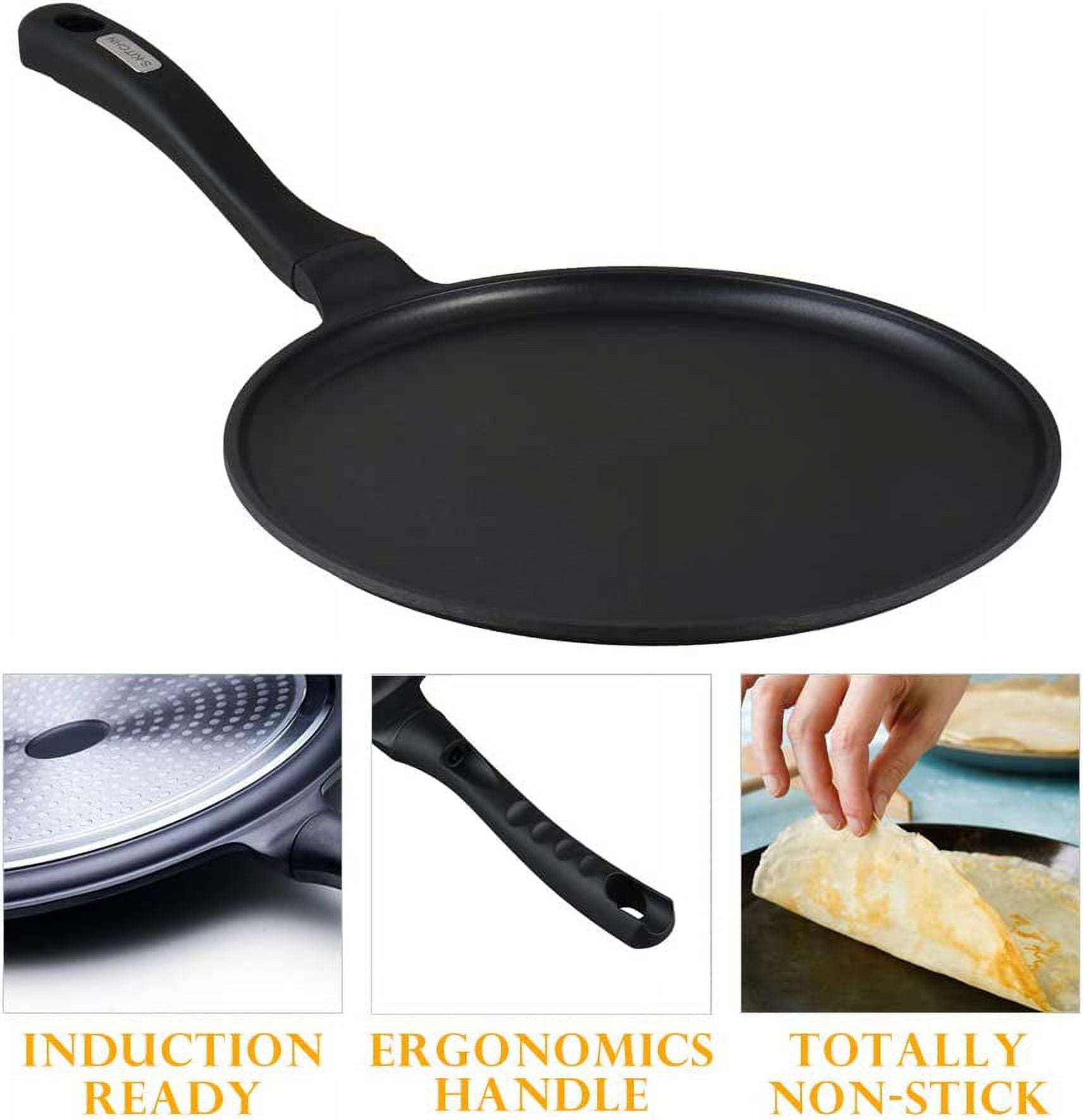 Crepe Pans, Aluminum Oval Comal Griddle For Making Tortillas, Quesadillas,  Fajitas, Pancakes, French Toast, For Induction Cooker, Pfoa Free, Cookware,  Kitchenware, Home Kitchen Items - Temu