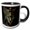 Black/White, variant on 3drose, Pug Dog Dressed in Santa Outfit and Glasses. Ai Generated., 11oz Magic Transforming Mug