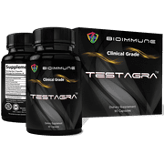 BioImmune TESTAGRA Testosterone Booster for Men. 10X Conentrated - Increase Lean Muscle Energy Drive Strength. Saw Palmetto, Tribulus, Tongkat Ali, Horny Goat Weed, Zinc